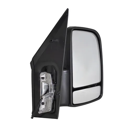 Mercedes/VW Mirror Twin lens LHD Passenger Side Short Arm  Elec HTD 24V R 1200/450