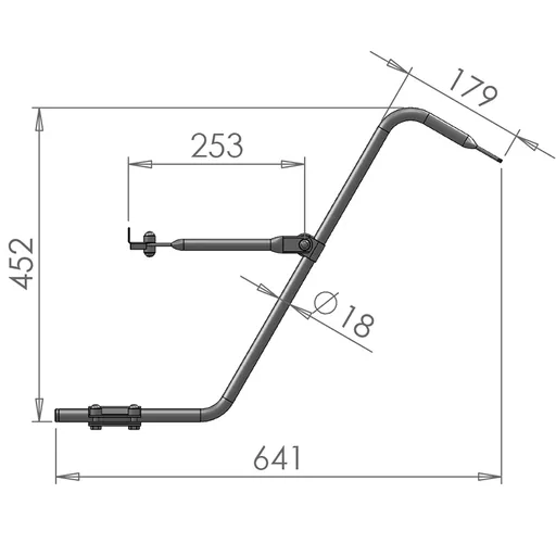 MIRROR ARM Mirror Arms 18mm