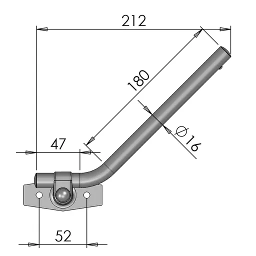 Mirror Arms 16mm RHD/LHD Both Sides 16mm Ø