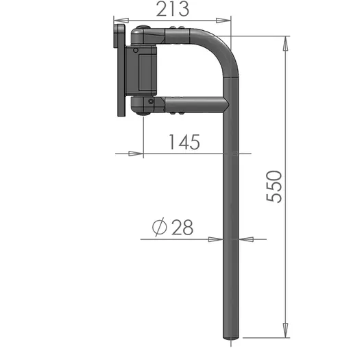 Mirror Arms 28mm RHD/LHD Both Sides 28mm Ø  Man NonHTD
