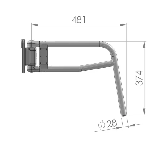 Mirror Arms 28mm RHD/LHD Both Sides 28mm Ø  Man NonHTD